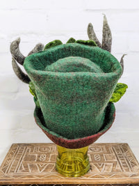 Felt Horn Top Hat