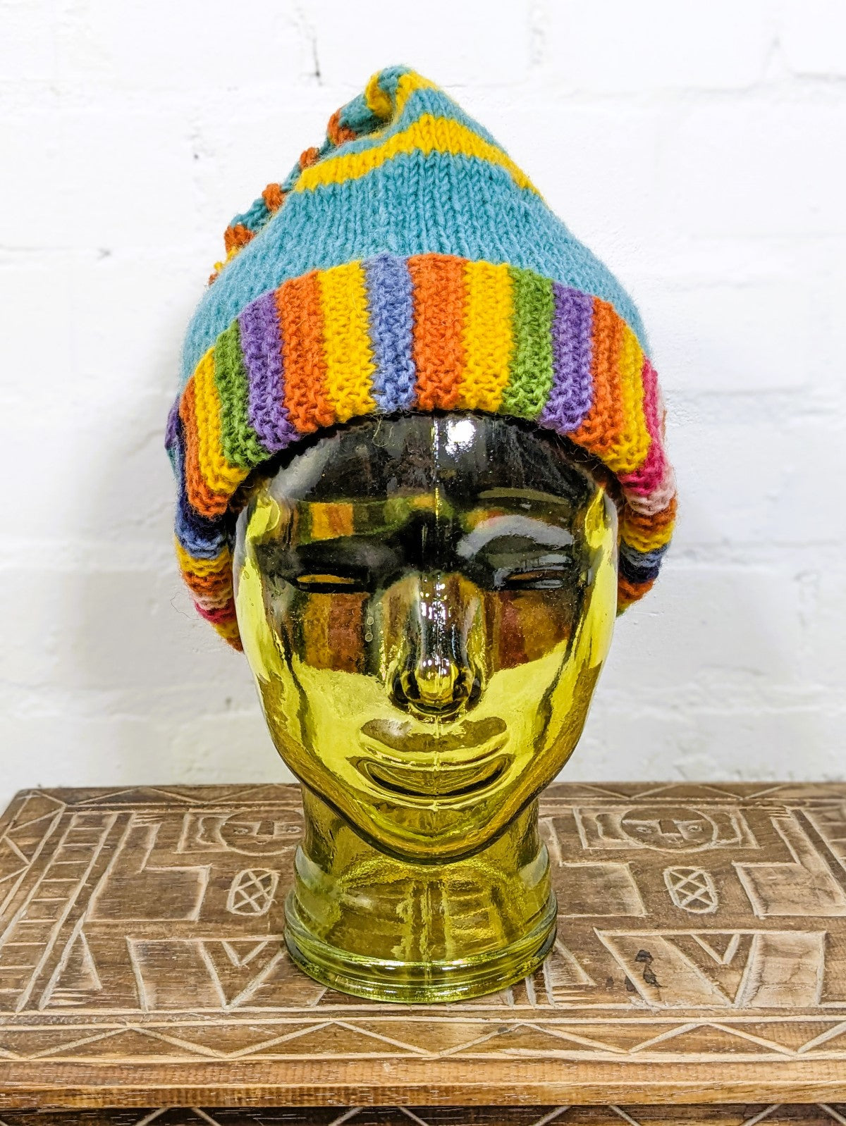 Knitted Wool Stripe Hat