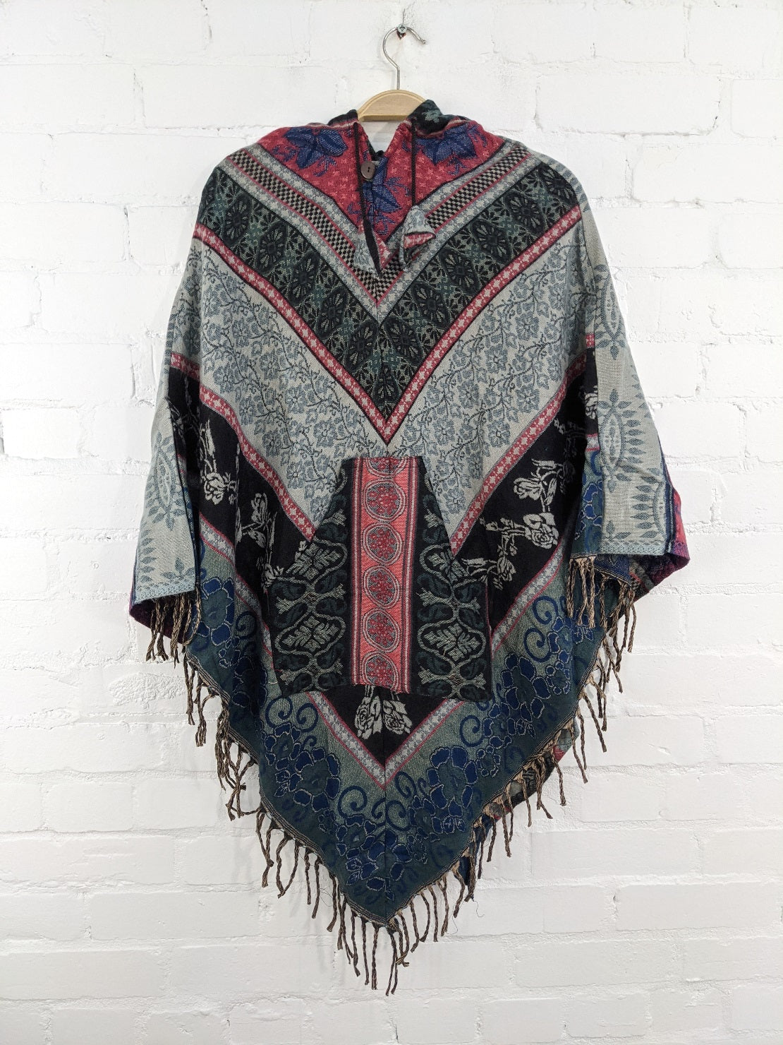 Soft Blanket Poncho Assorted