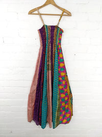 Recycled Sari Patchwork Long Dress