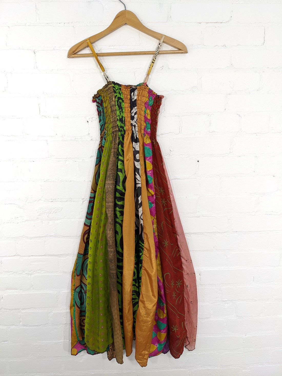 Recycled Sari Patchwork Long Dress