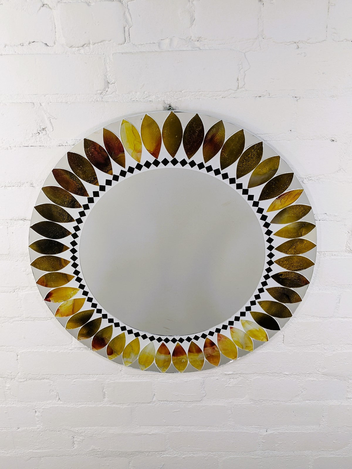 Round Mosaic Mirror