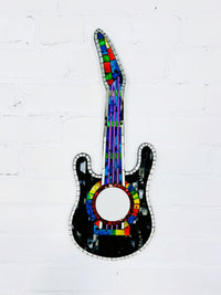 Multicolour Mosaic Guitar Mirror