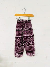 Kids Elephant Print Harems
