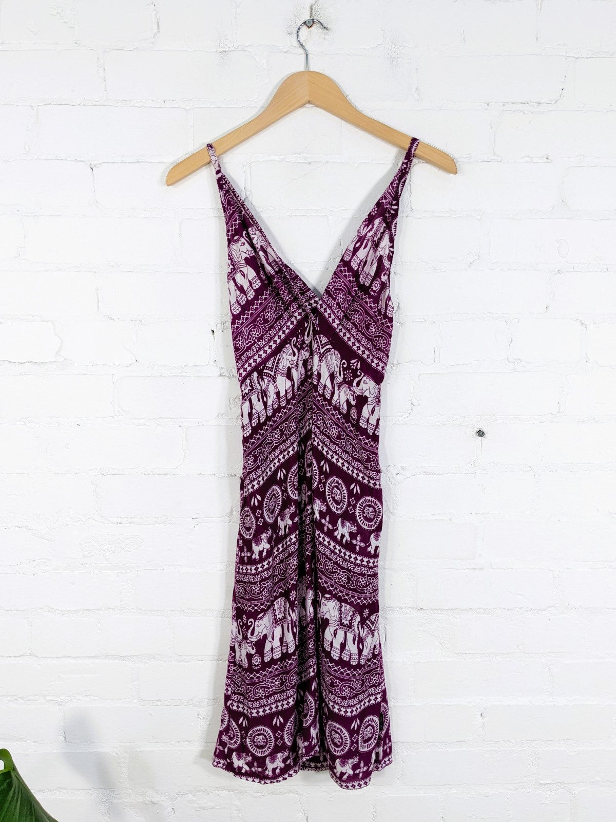 Elephant Print Short Dress