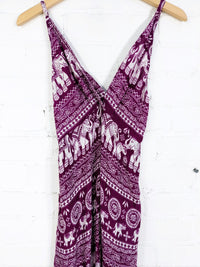 Elephant Print Short Dress