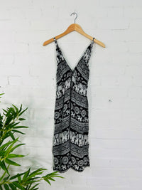 Elephant Print Short Dress