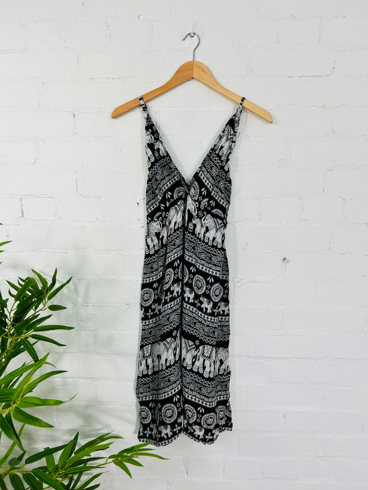 Elephant Print Short Dress