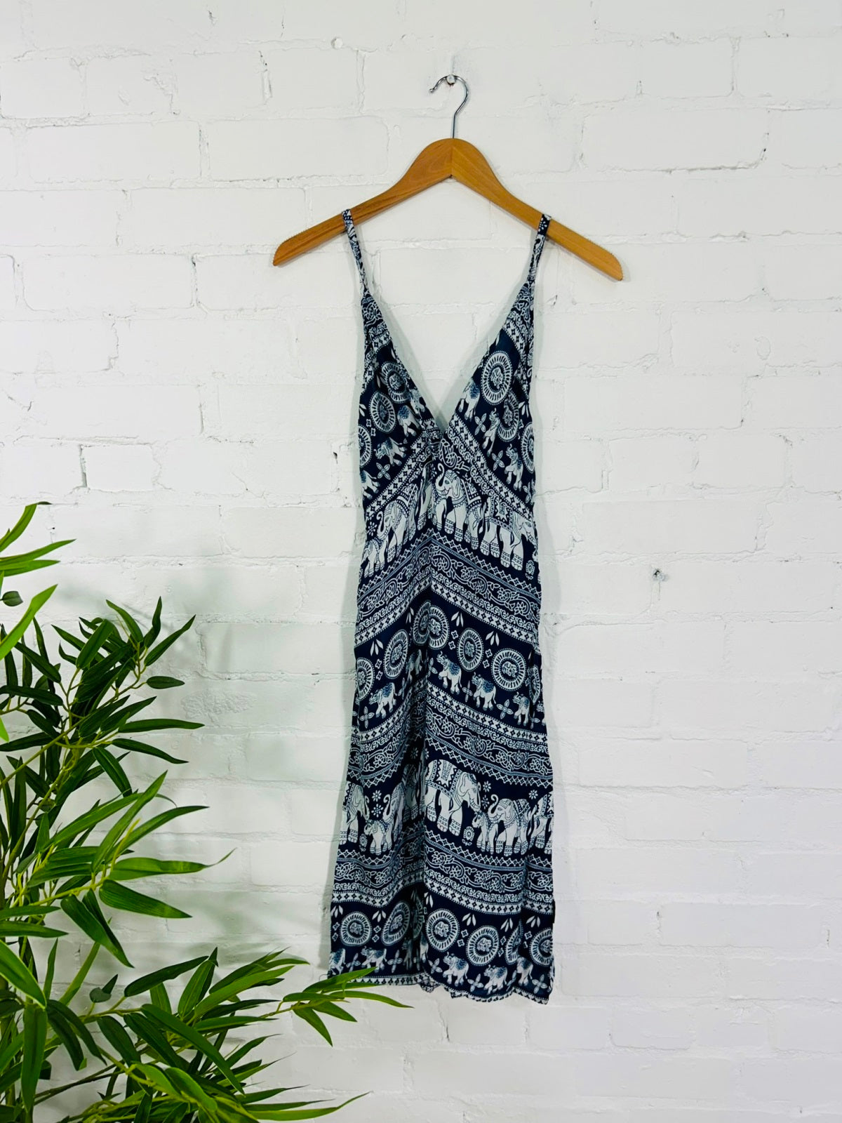 Elephant Print Short Dress