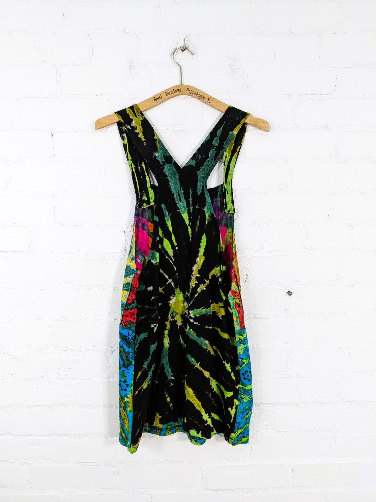 Multi Short Dungaree Dress