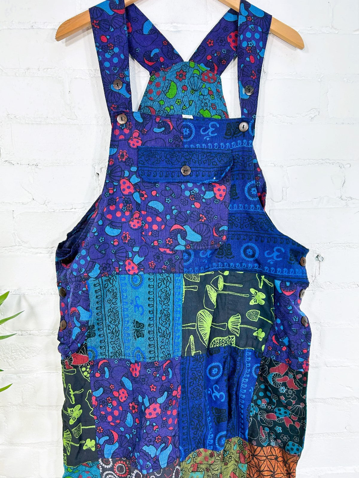 Multicolour Short Dungaree Dress