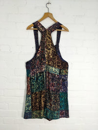 Multi Dungaree Dress