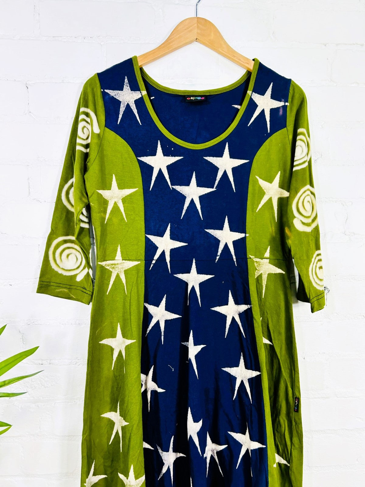 Star Long Sleeve Short Dress