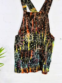 Multi Short Dungaree Dress