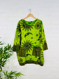 Long Sleeve Short Dress With Pockets