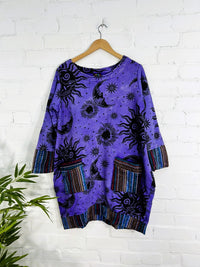 Long Sleeve Short Dress With Pockets