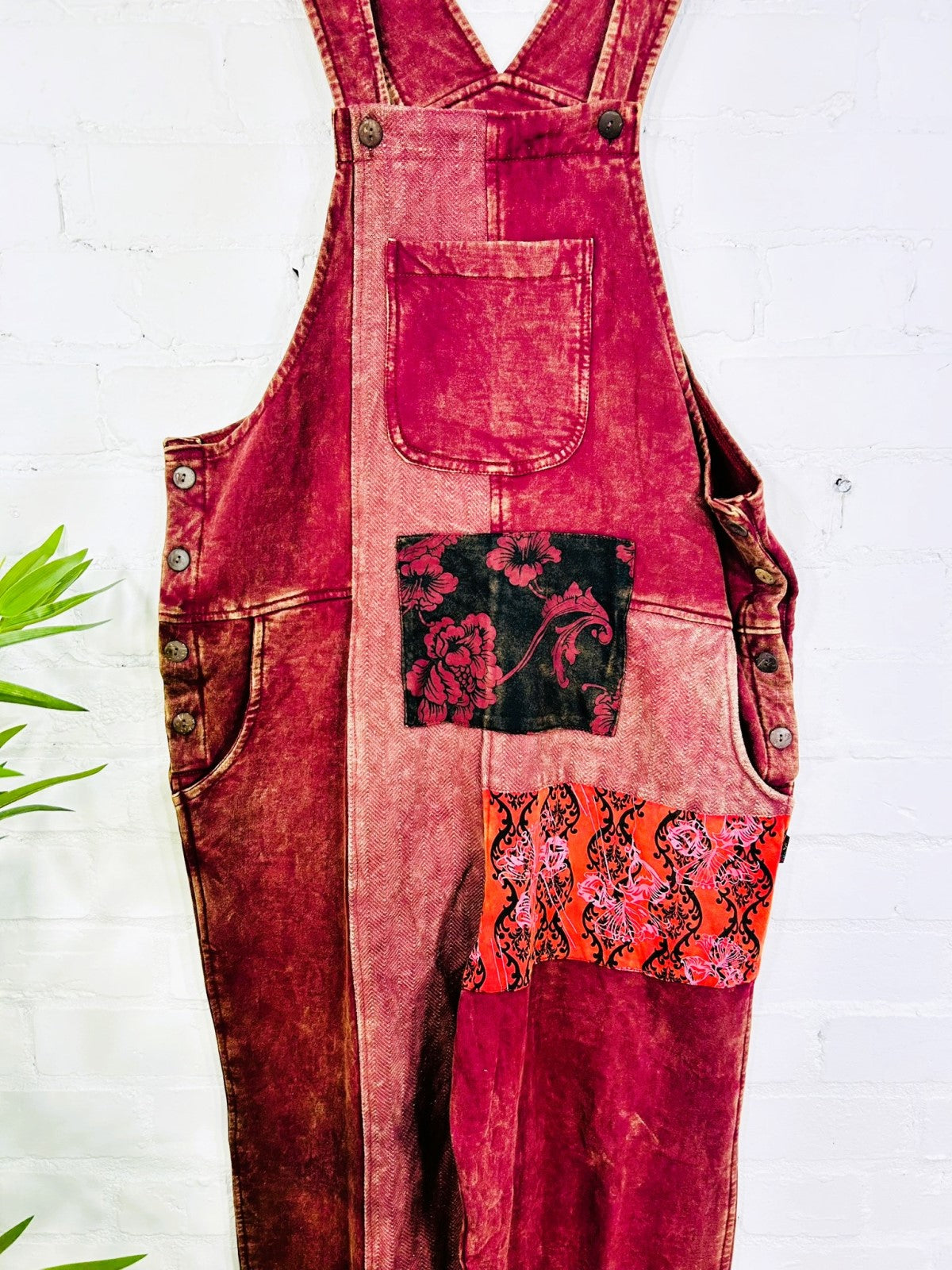 Long Straight Dungarees