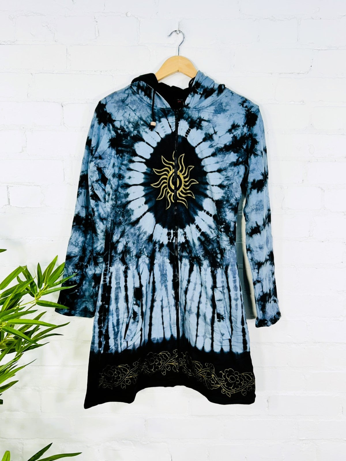 Long Zip Hooded Jacket