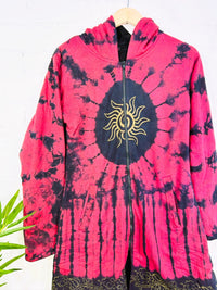 Long Zip Hooded Jacket