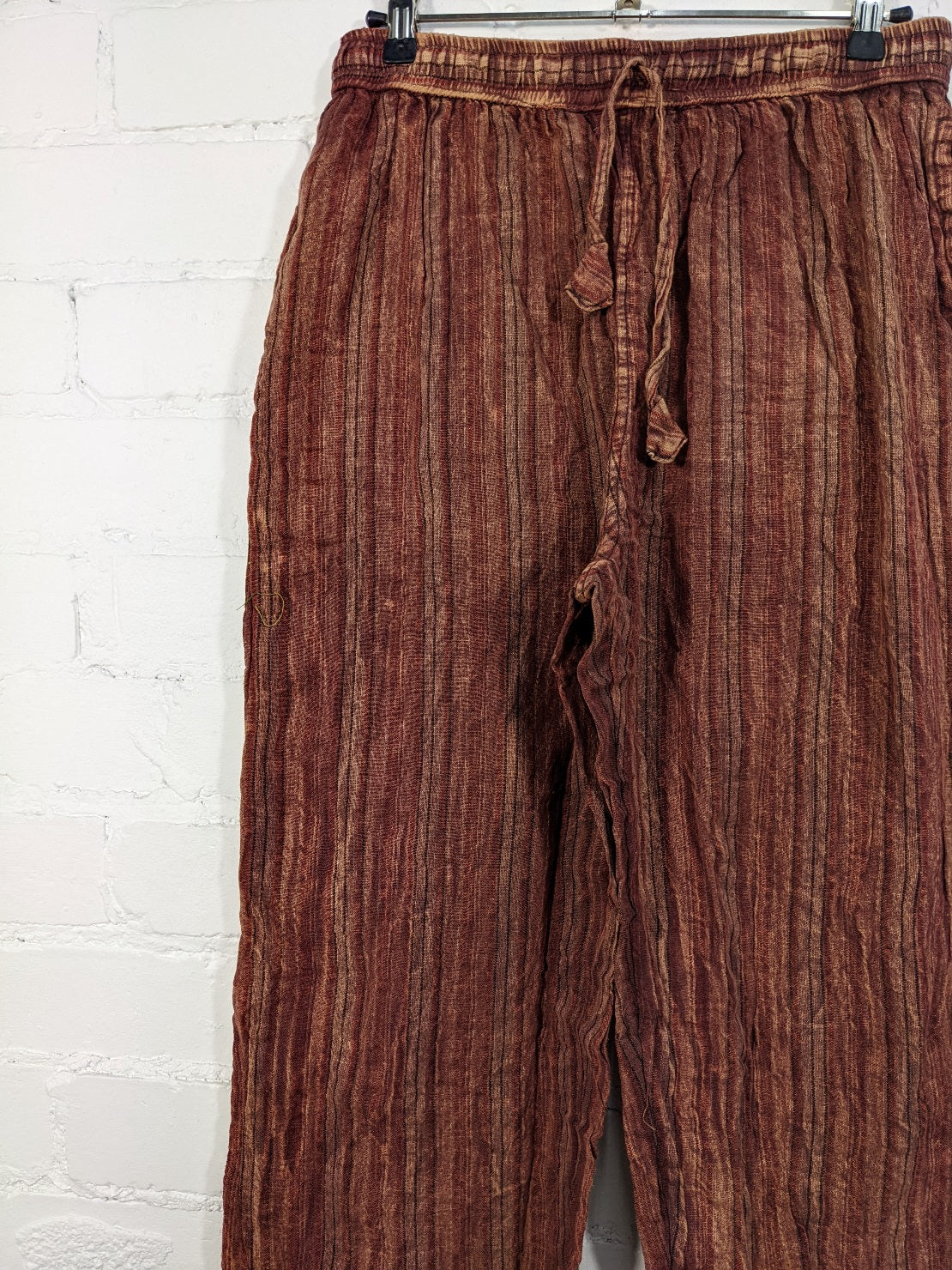 Stonewashed Stripe Trousers