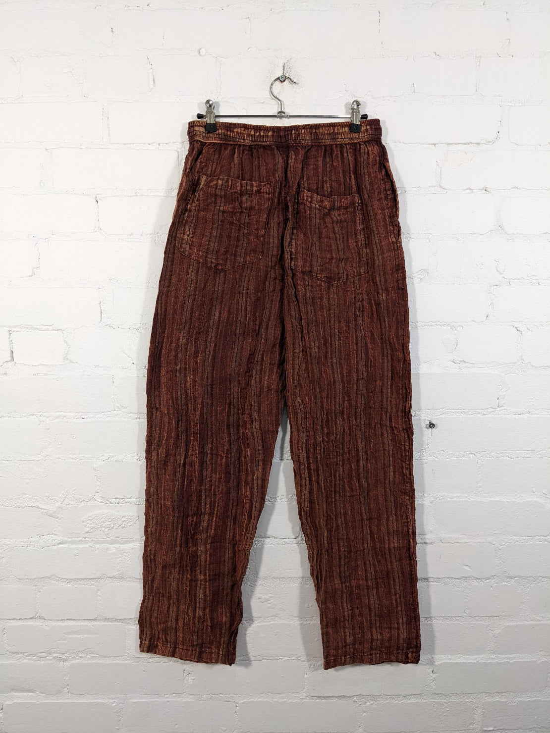 Stonewashed Stripe Trousers