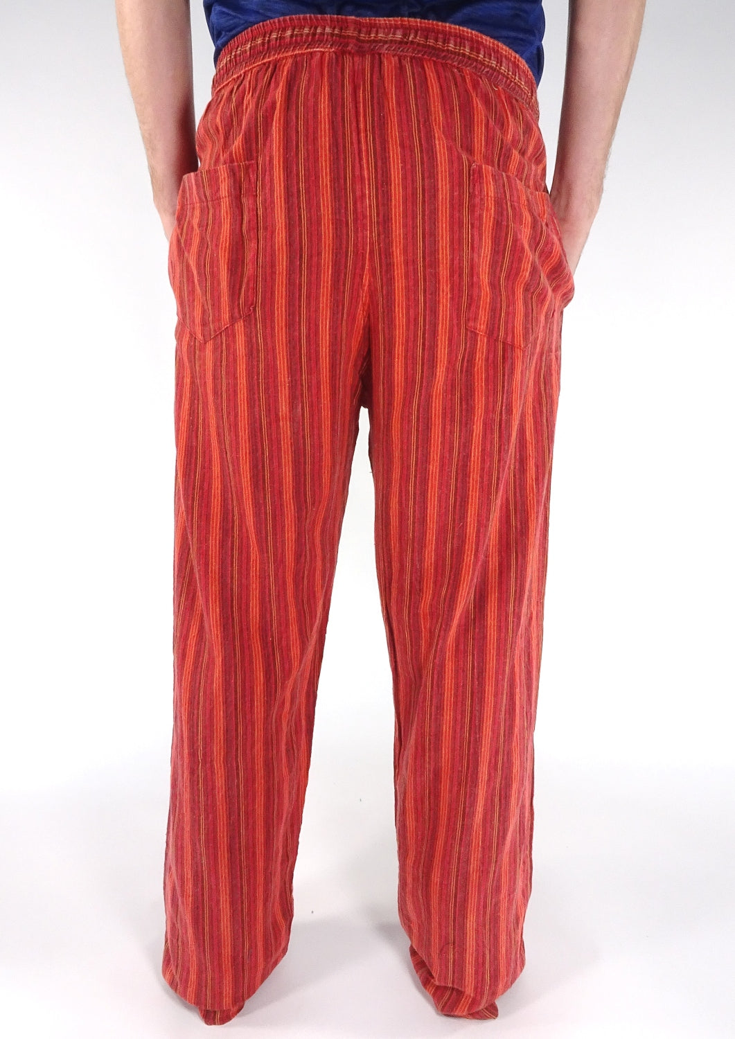 Stonewashed Stripe Trousers