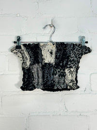 Patch & Screen Print Elasticated Tube Top
