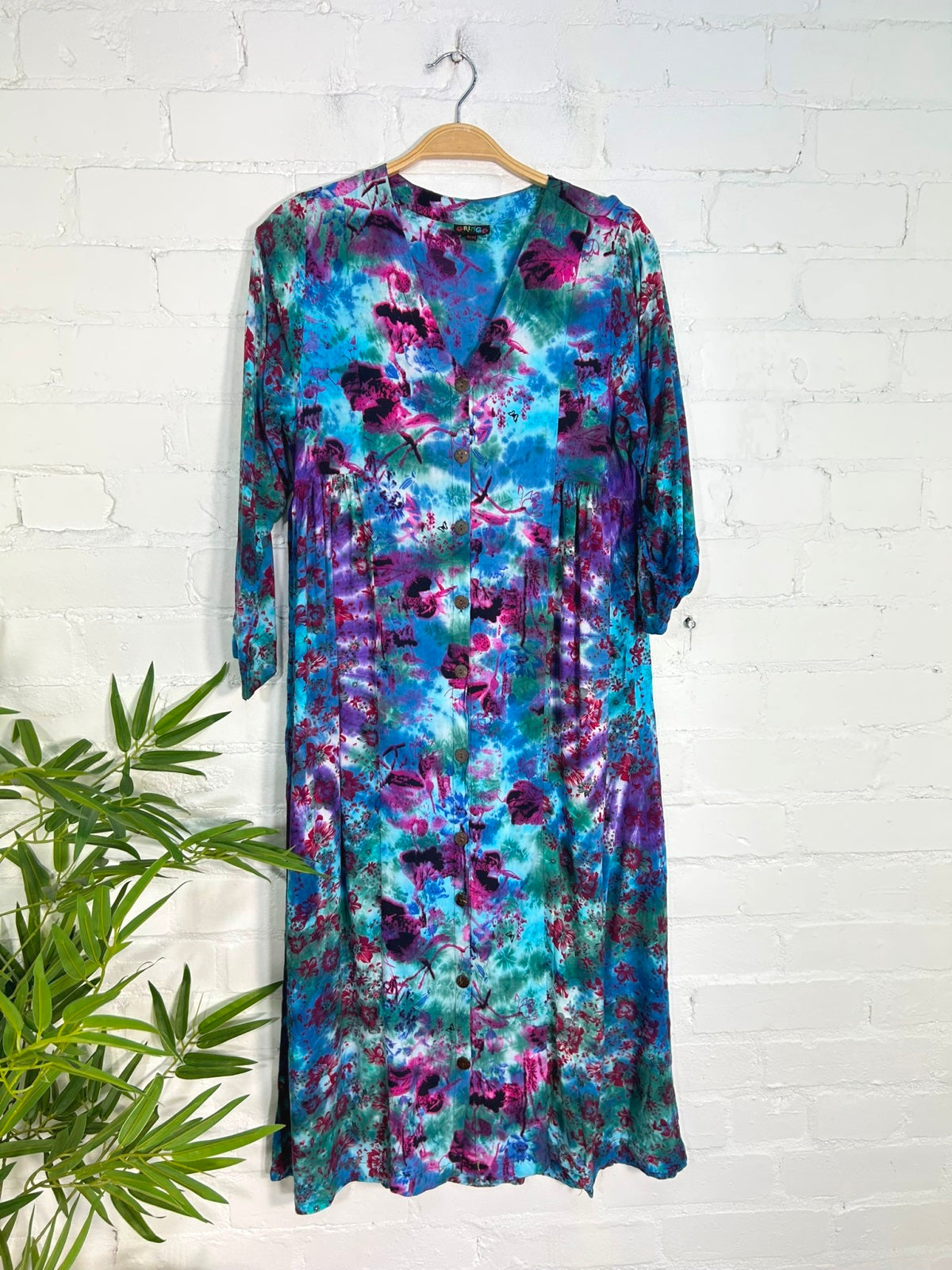 Long Button Dress