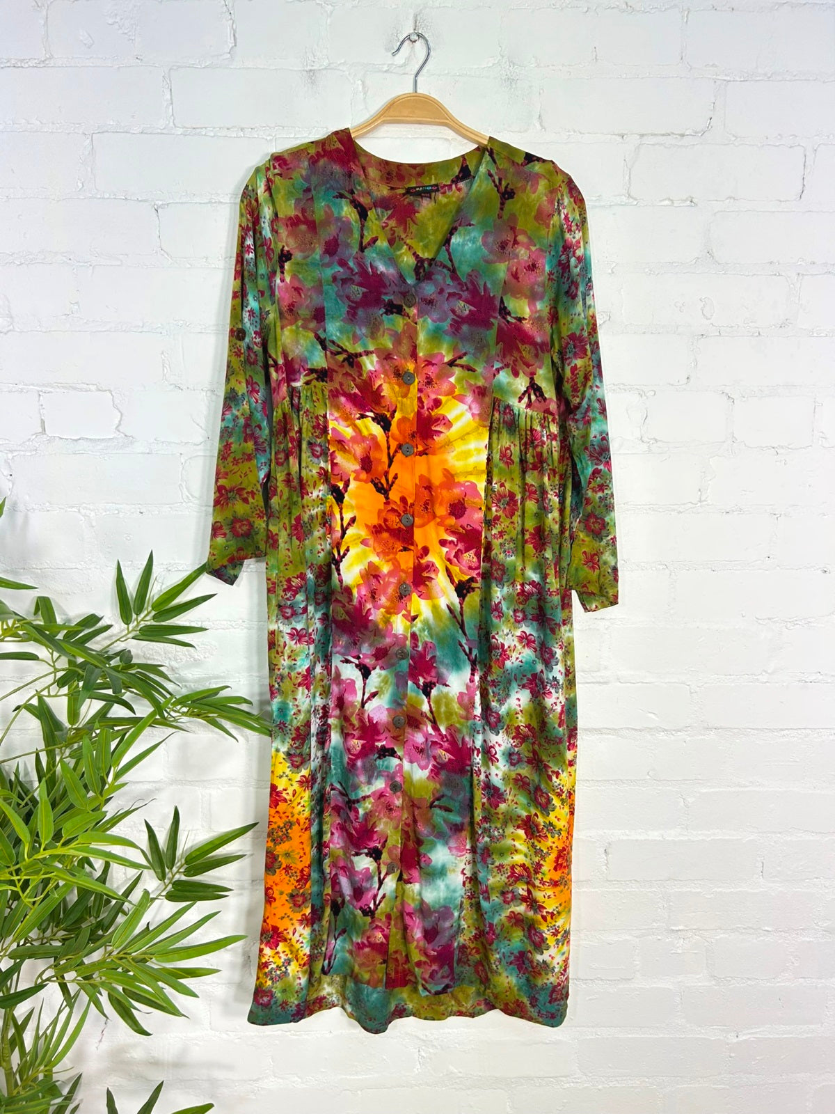 Long Button Dress