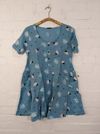 Short Sleeve Button Dress