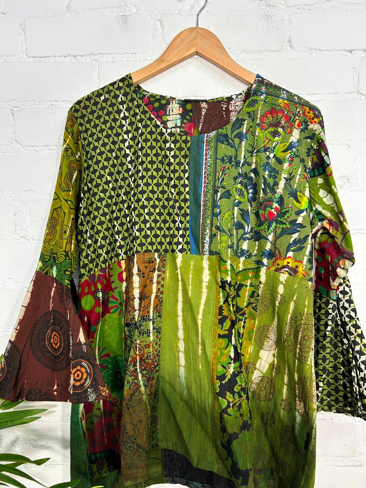 Patchwork Long Sleeve Top