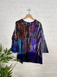 Patchwork Long Sleeve Top