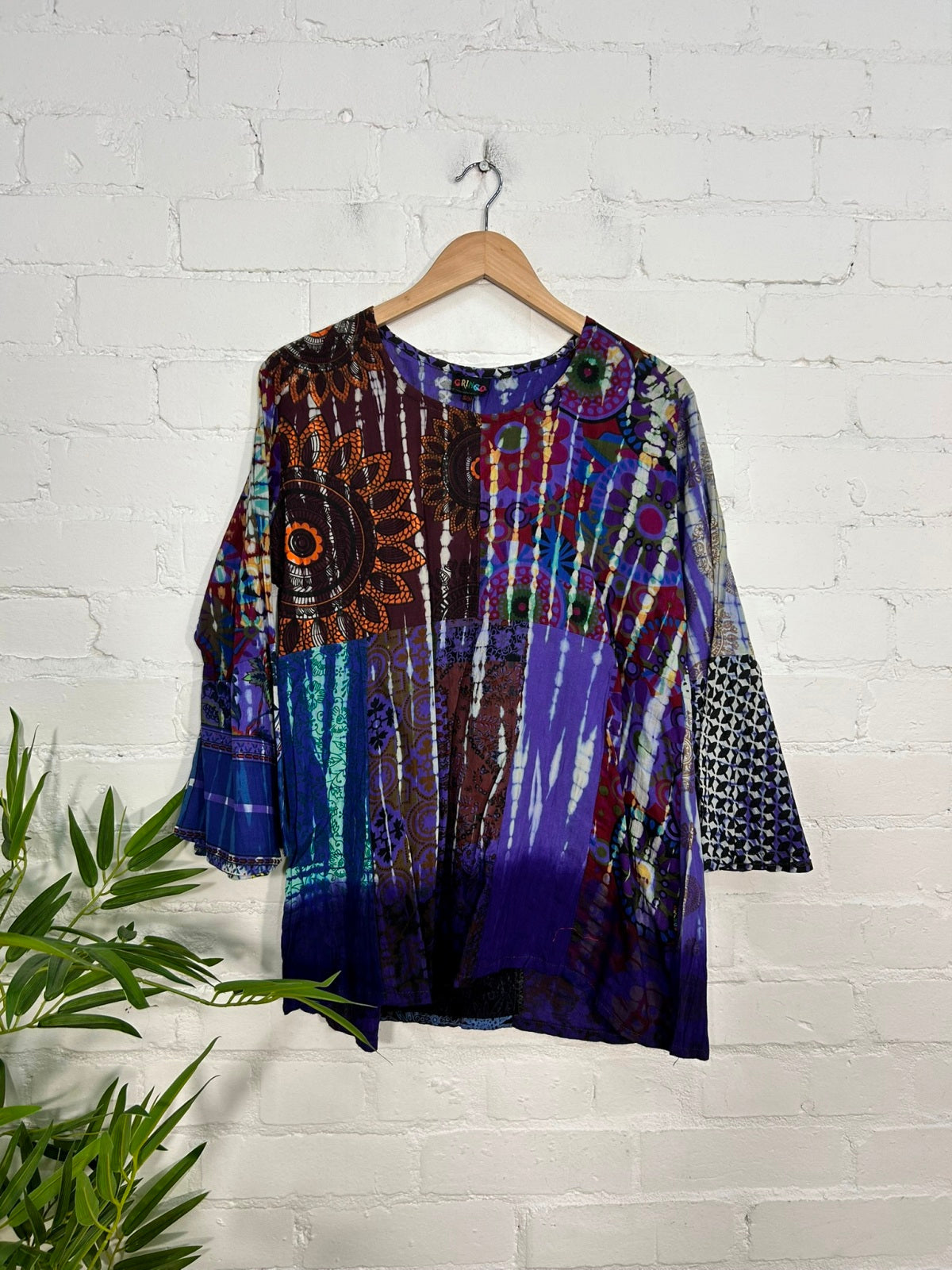 Patchwork Long Sleeve Top