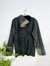 Stonewash and Patchwork Lined Jacket