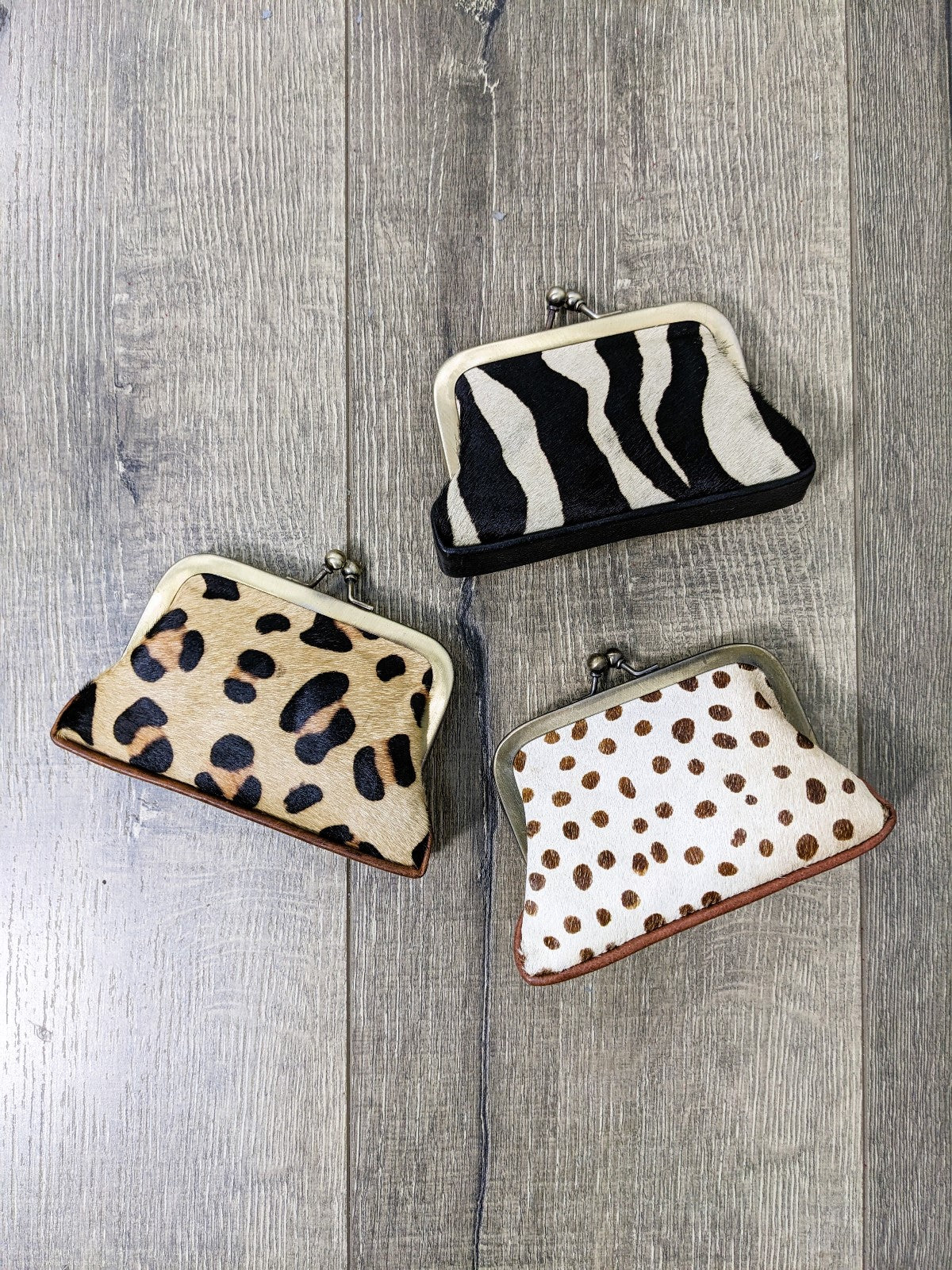 Medium Fur Clutch Coin Purse With Clasp