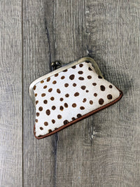 Medium Fur Clutch Coin Purse With Clasp
