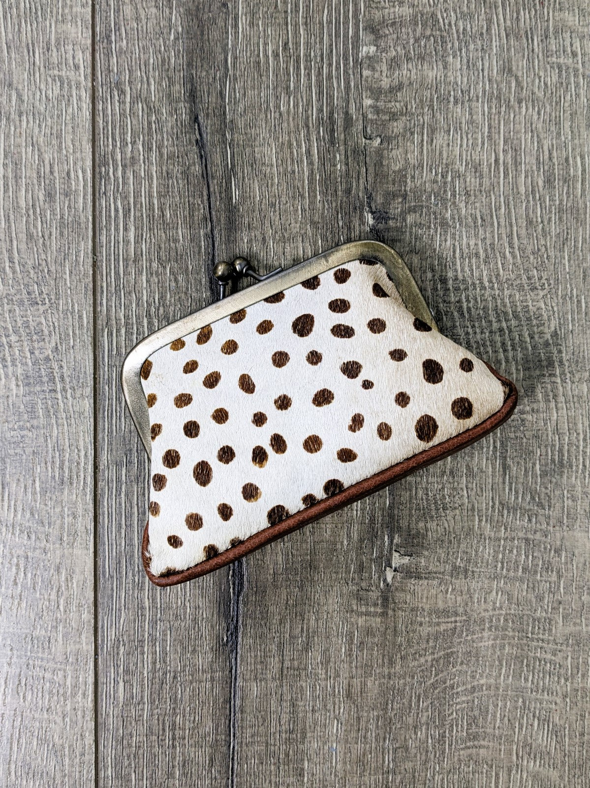 Medium Fur Clutch Coin Purse With Clasp