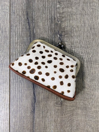 Medium Fur Clutch Coin Purse With Clasp