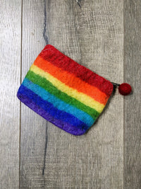 Felt Rainbow Purse