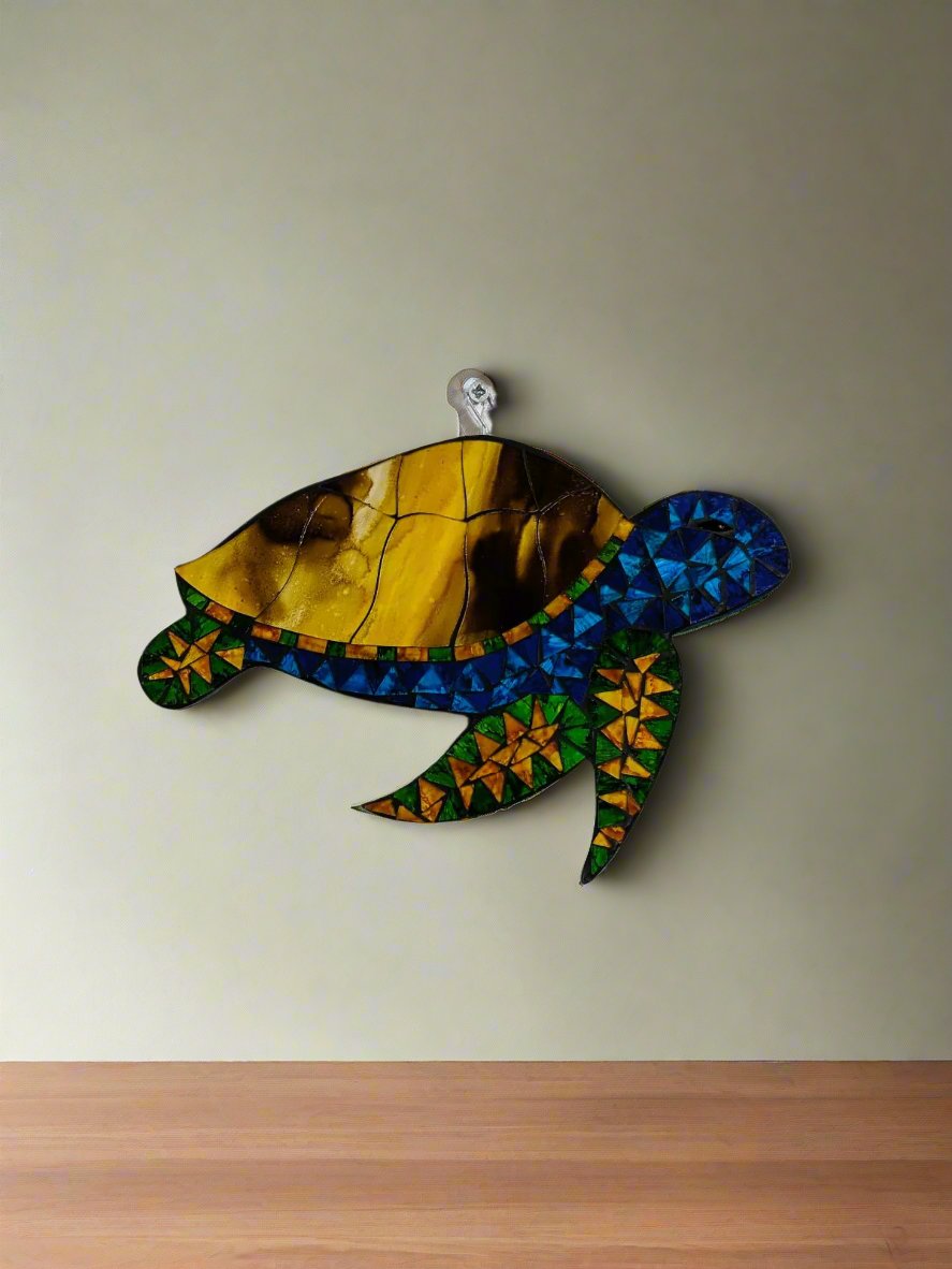 Mosaic Turtle Wall Hanging