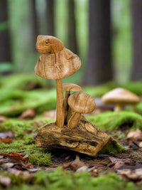 Frog On Mushroom