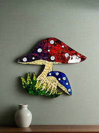 Mosaic Mushroom Plaque