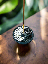 Mosaic Ying Yang Incense Holder