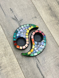 Mosaic Ying Yang Candle Holder
