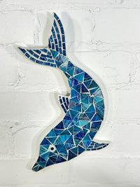 Mosaic Dolphin Wall Hanging