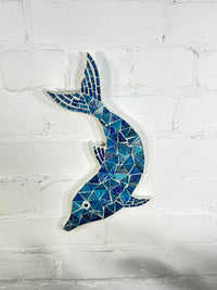 Mosaic Dolphin Wall Hanging