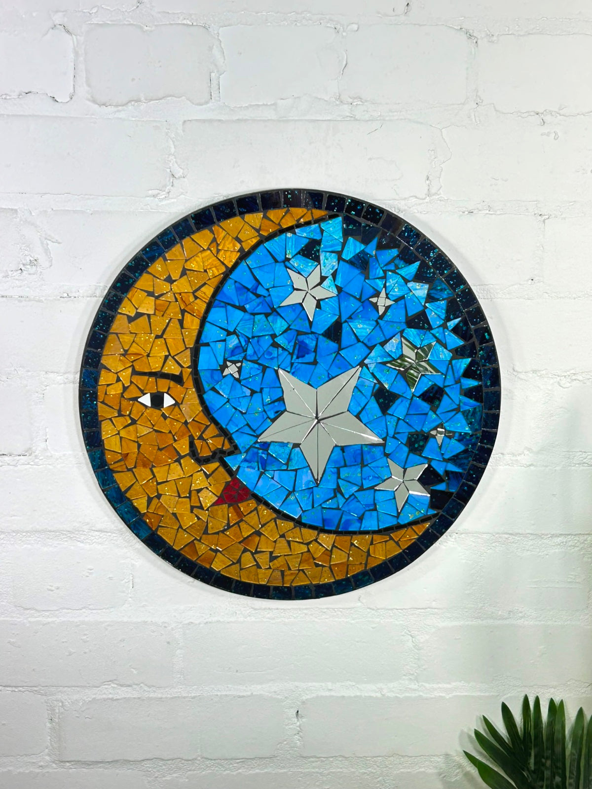 Mosaic Sun Star Wall Hanging