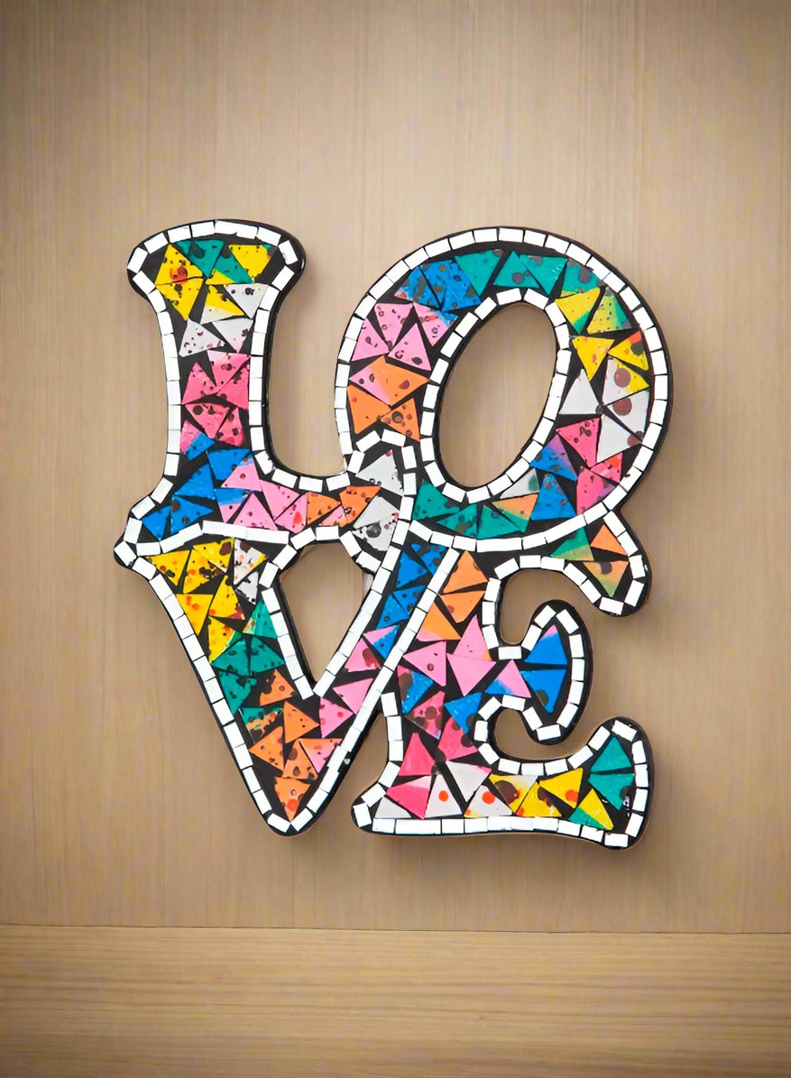 Love Mosaic Wall Hanging