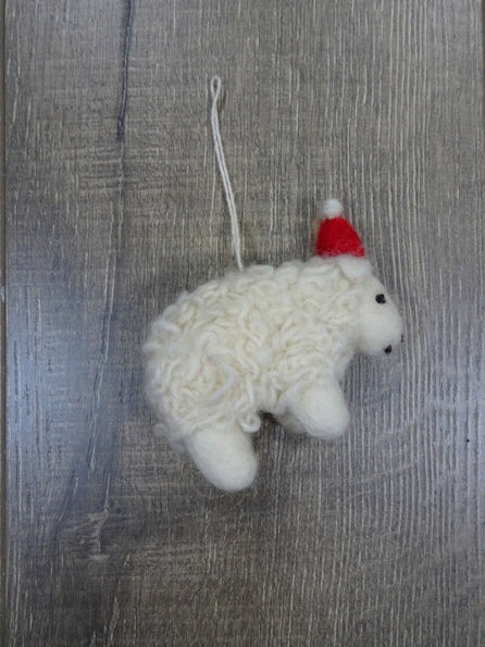 Hanging Felt Sheep