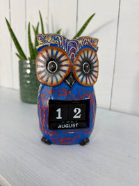 Wooden Owl Calander